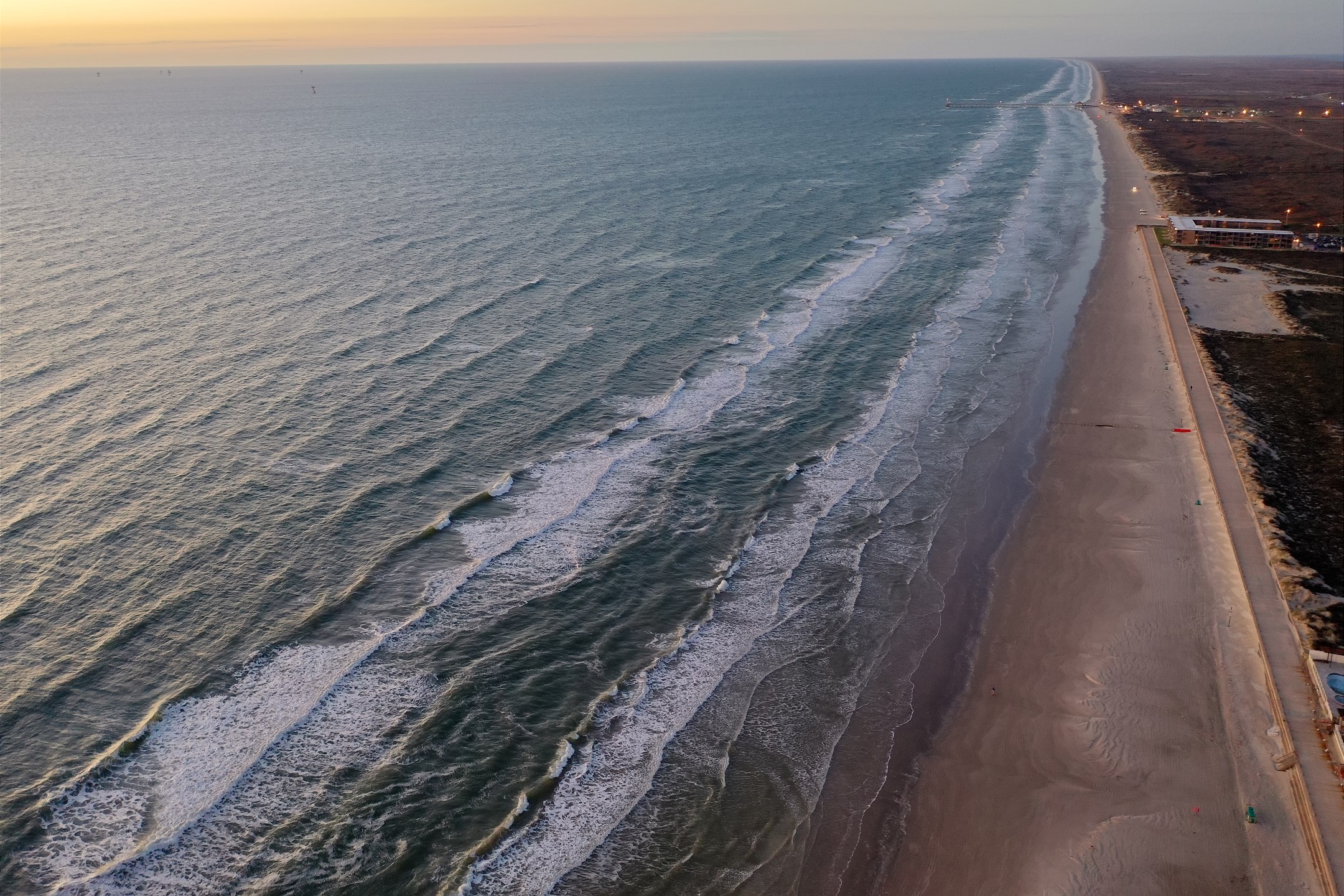 Miles of windswept Texas beaches