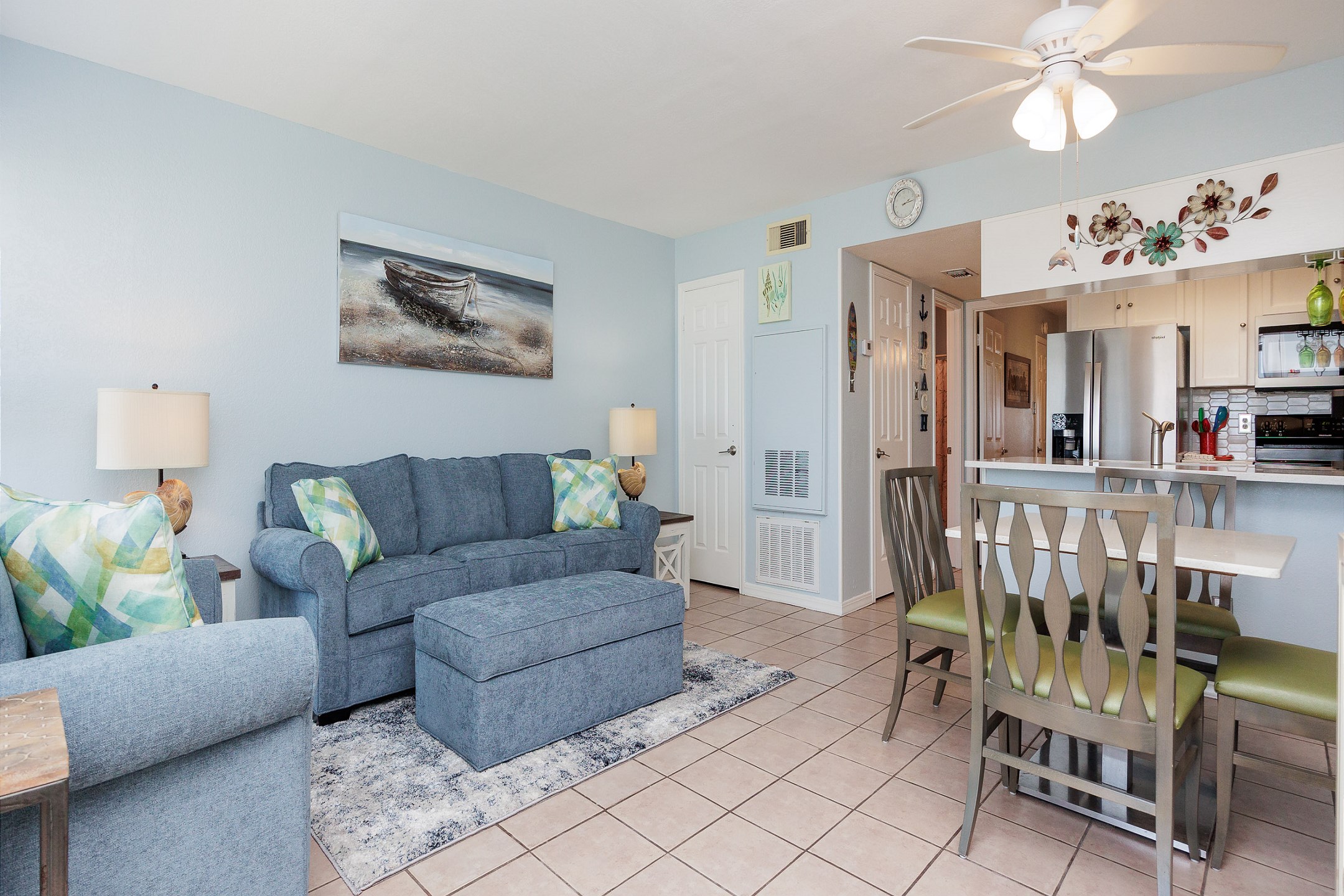 Bright and airy living space with natural light