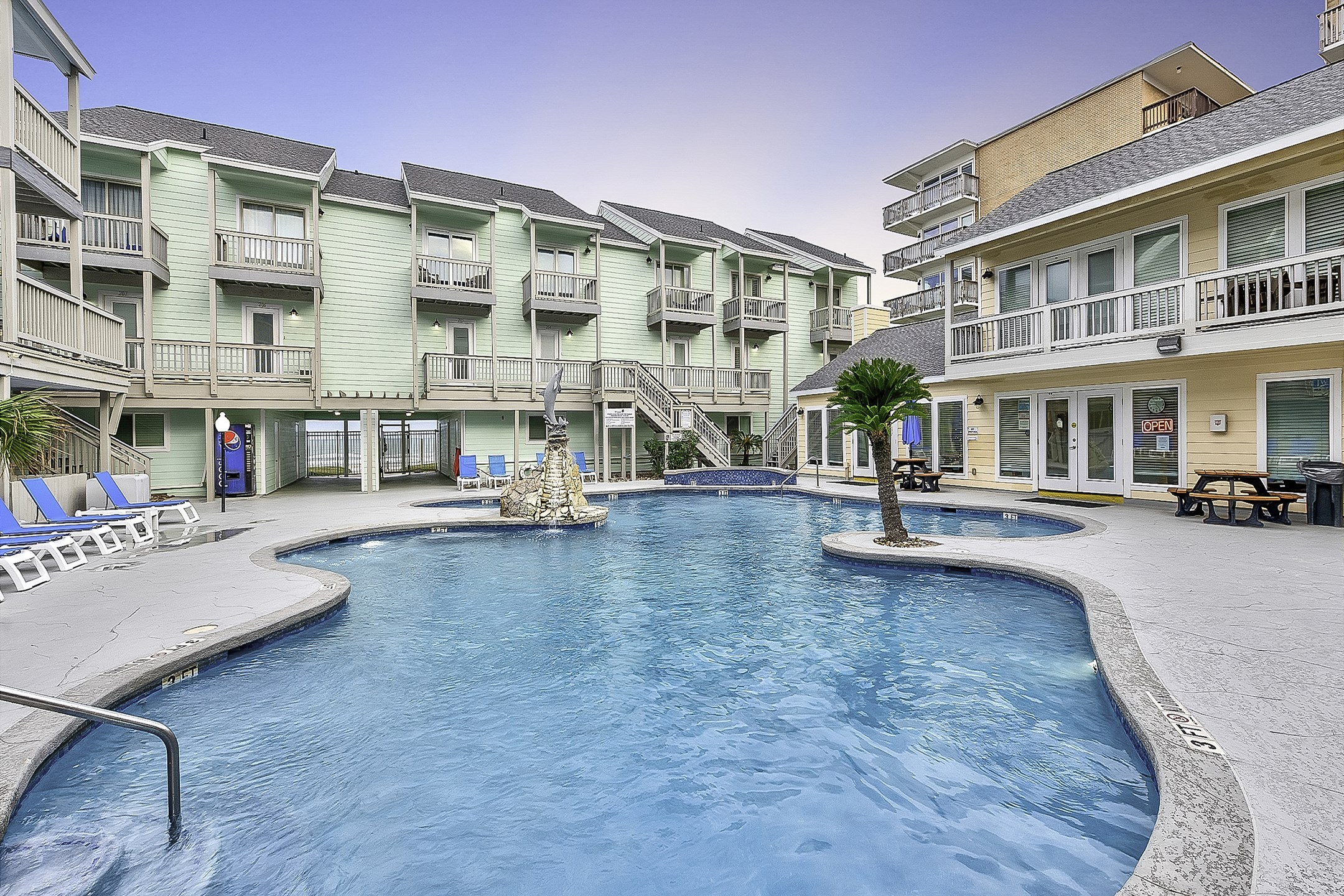 Admire the shimmering El Constante pool, perfect for refreshing dips after a long day of fun in the sun
