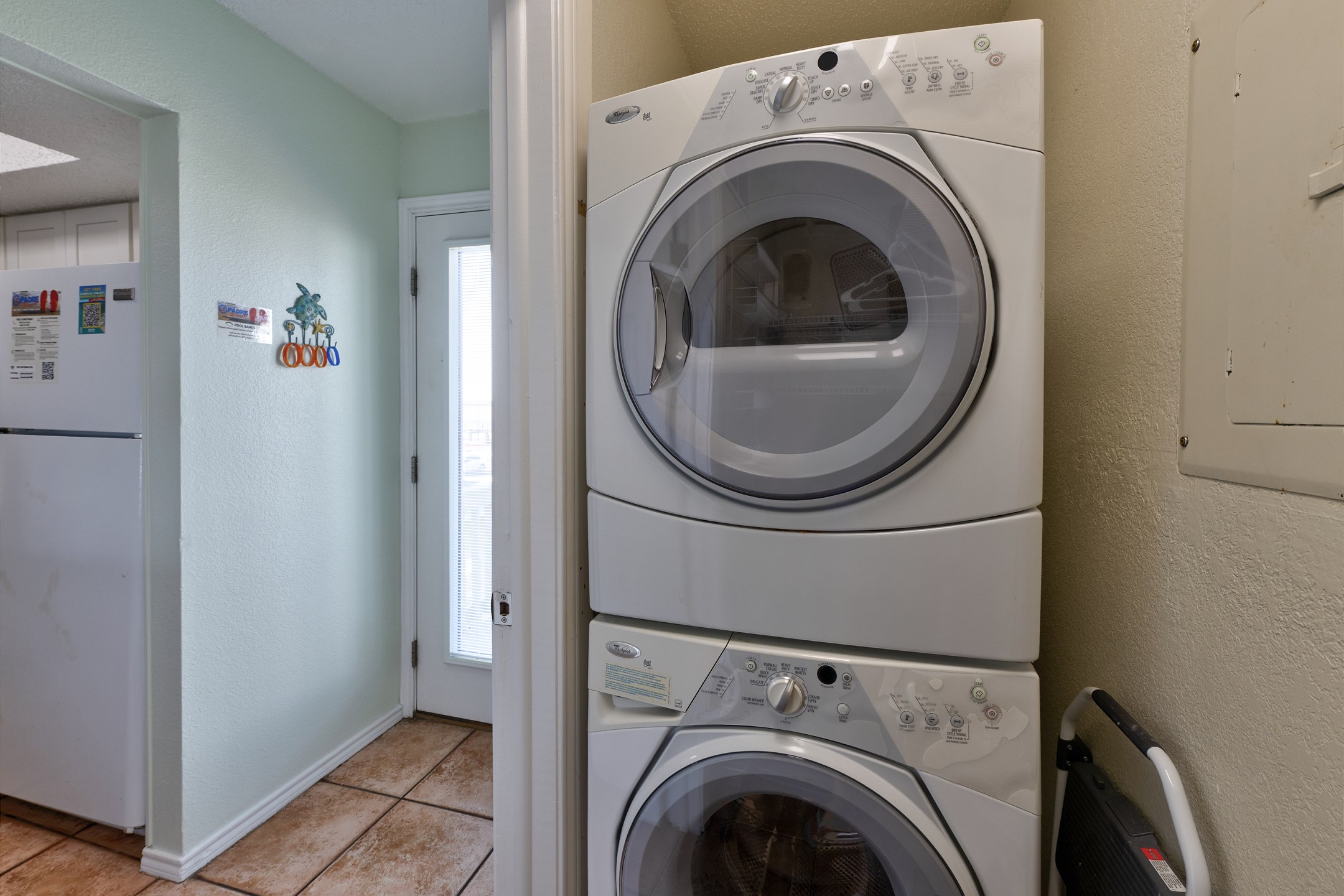 Washer and dryer in property for your convenience 