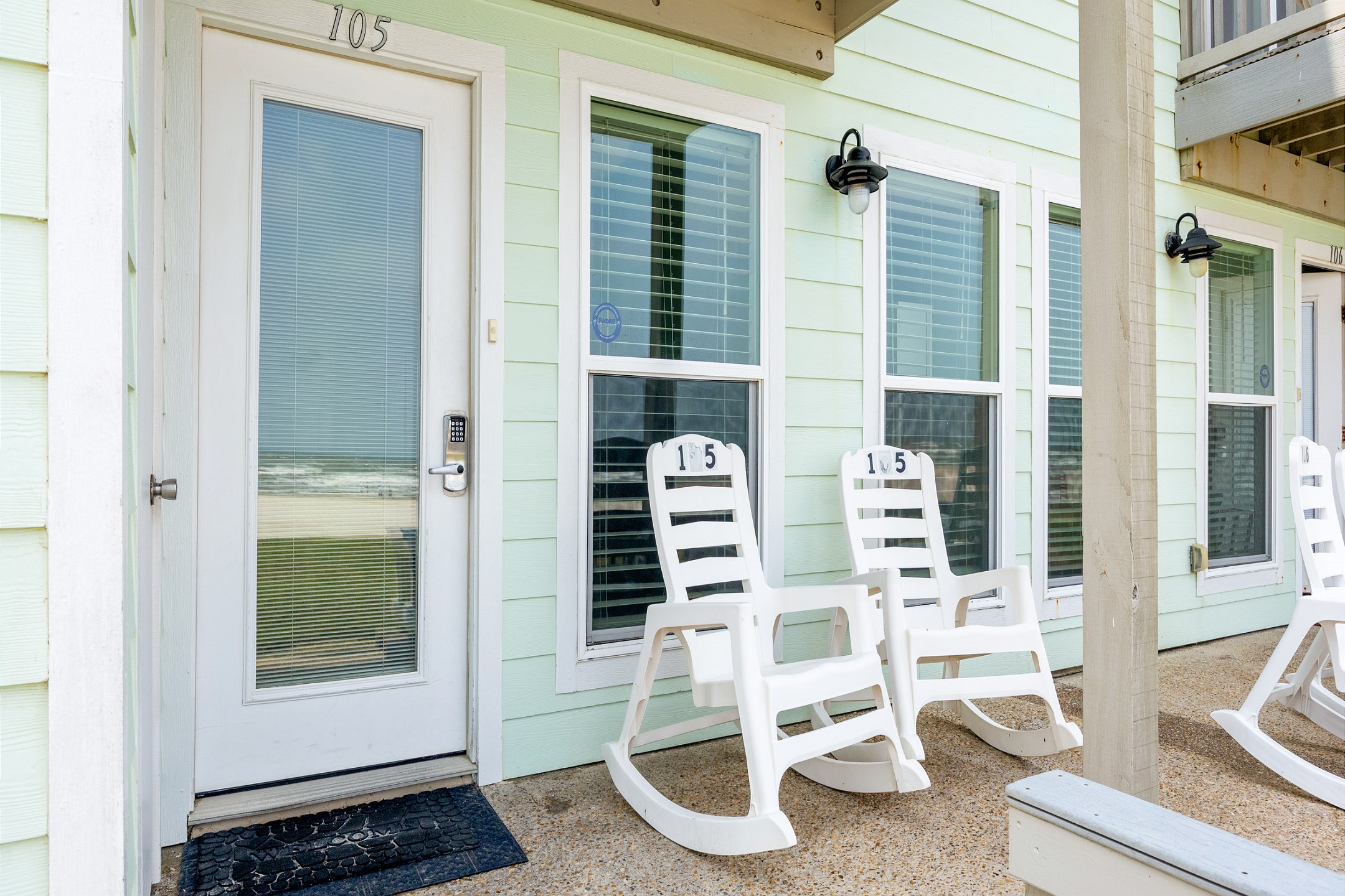 Patio area with comfy seating 
