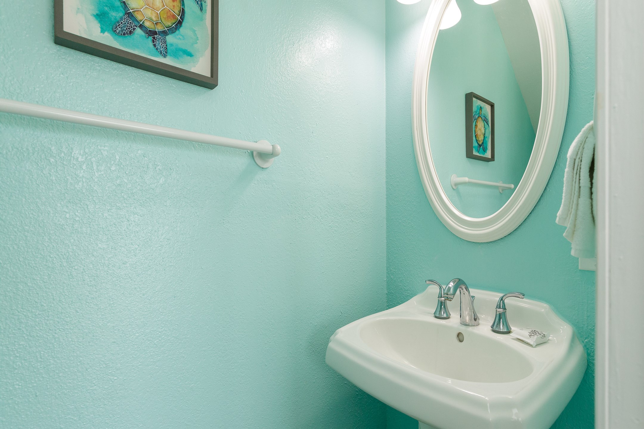 Half bathroom on the first floor