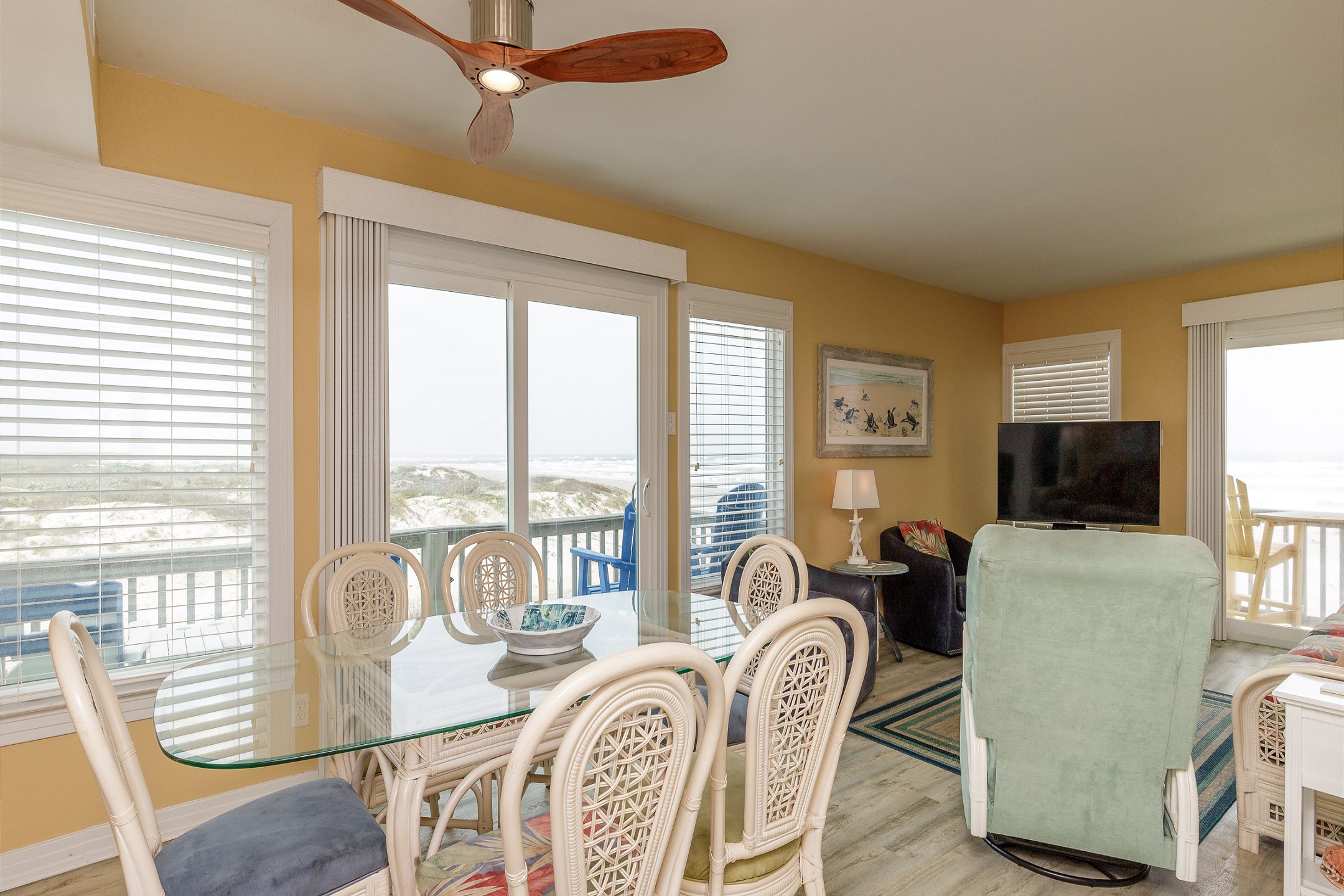 Traditional dining room with a beachfront twist