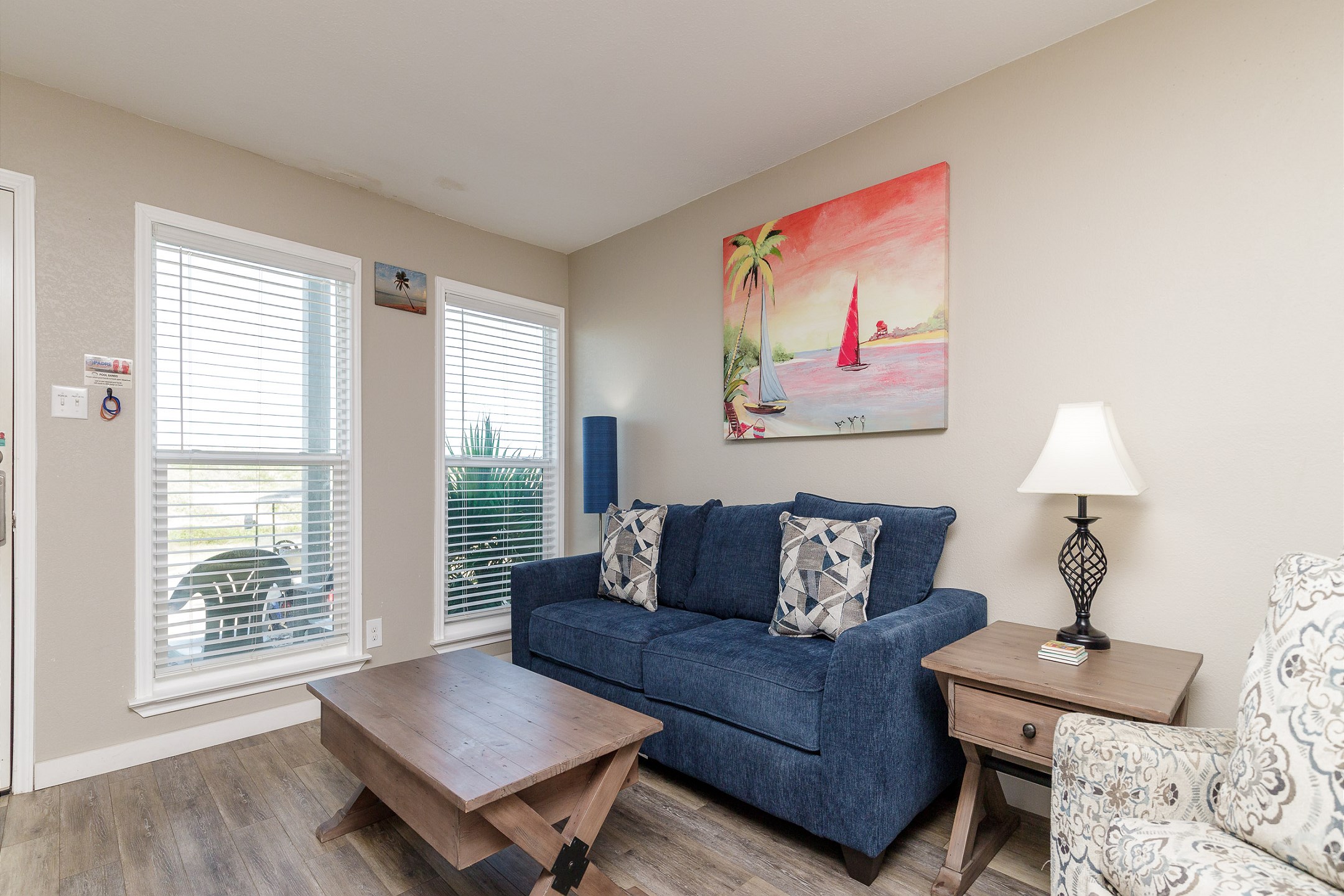 Bright and airy living space with natural light