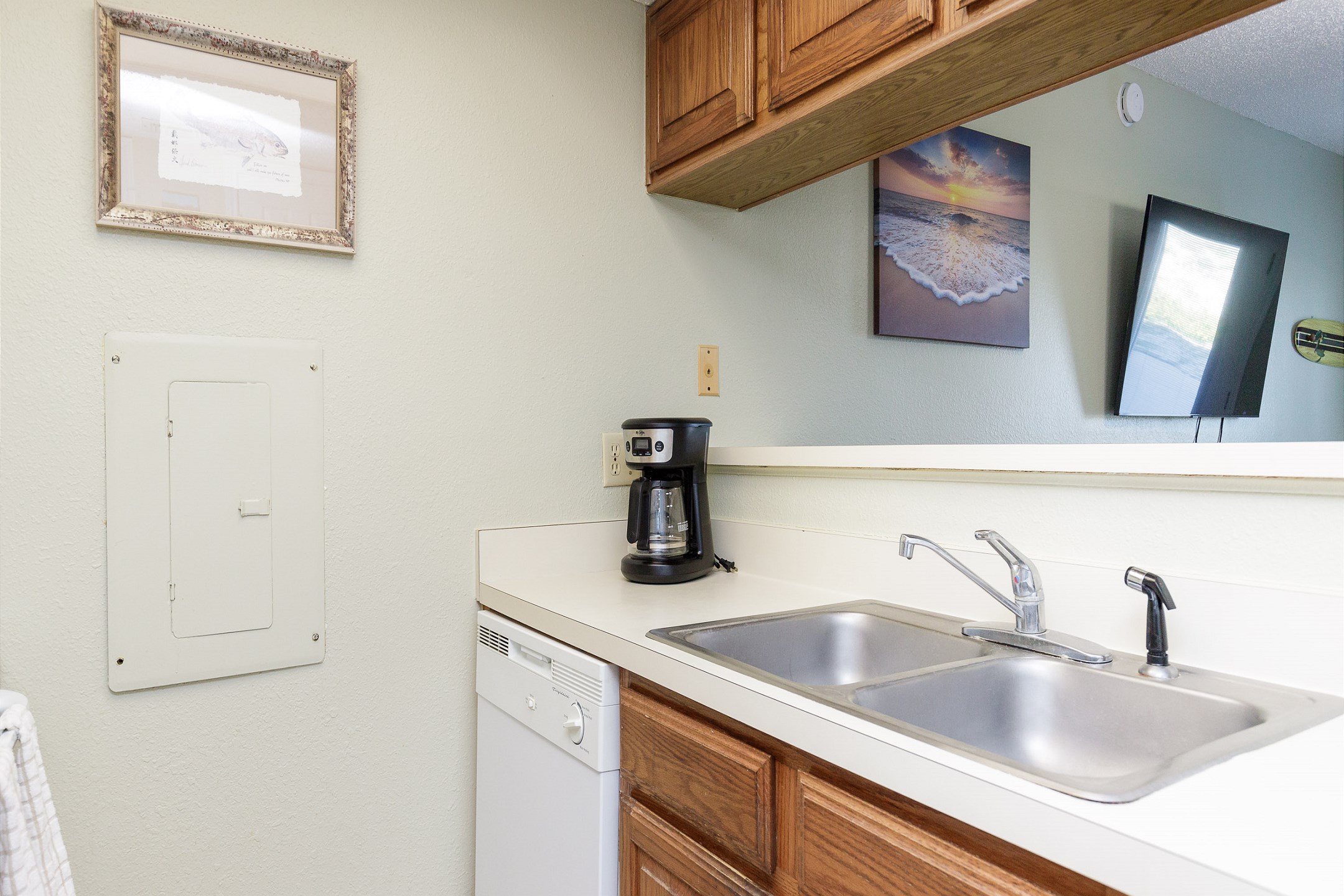 Spacious countertops and ample storage