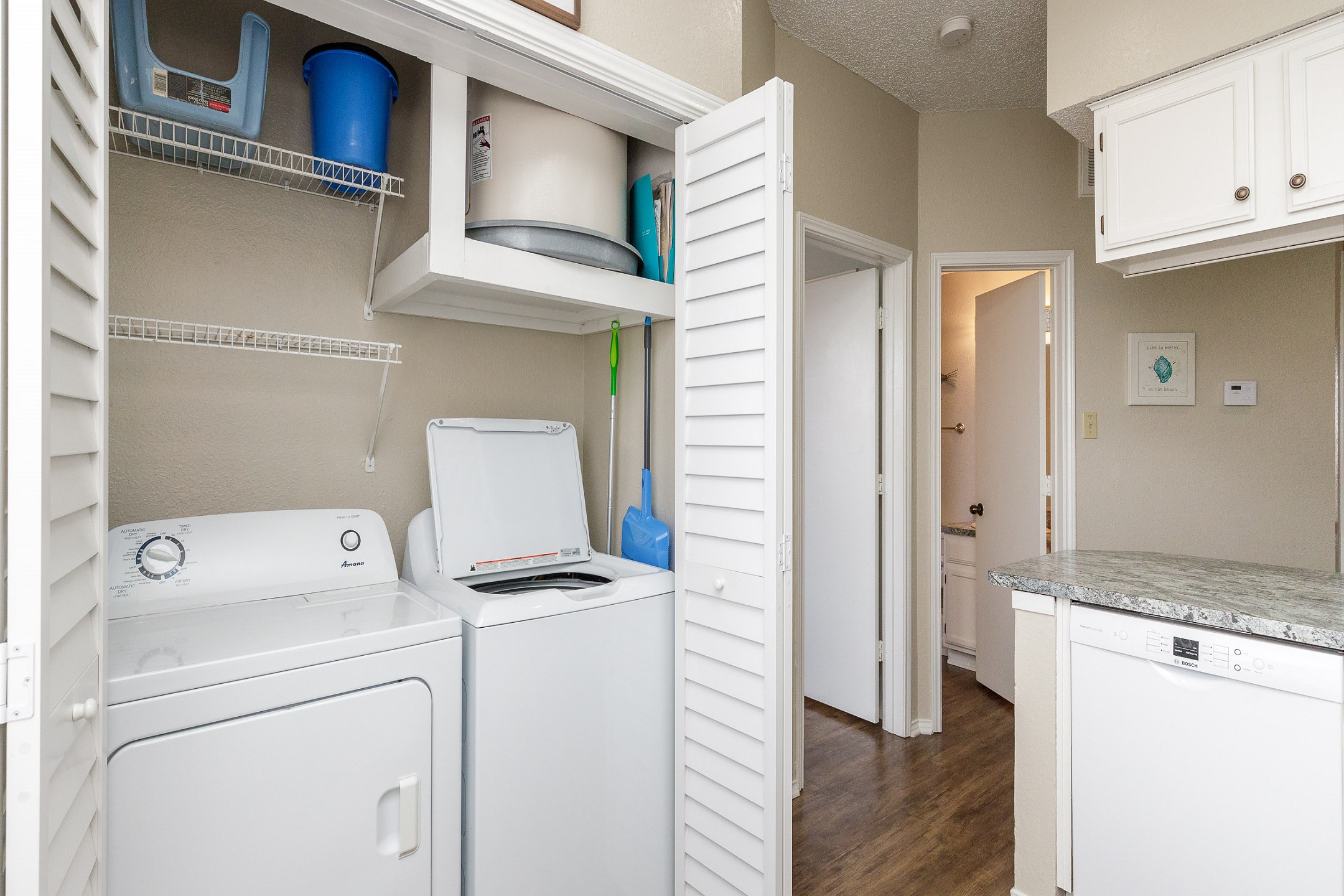 In-property washer and dryer for your convenience