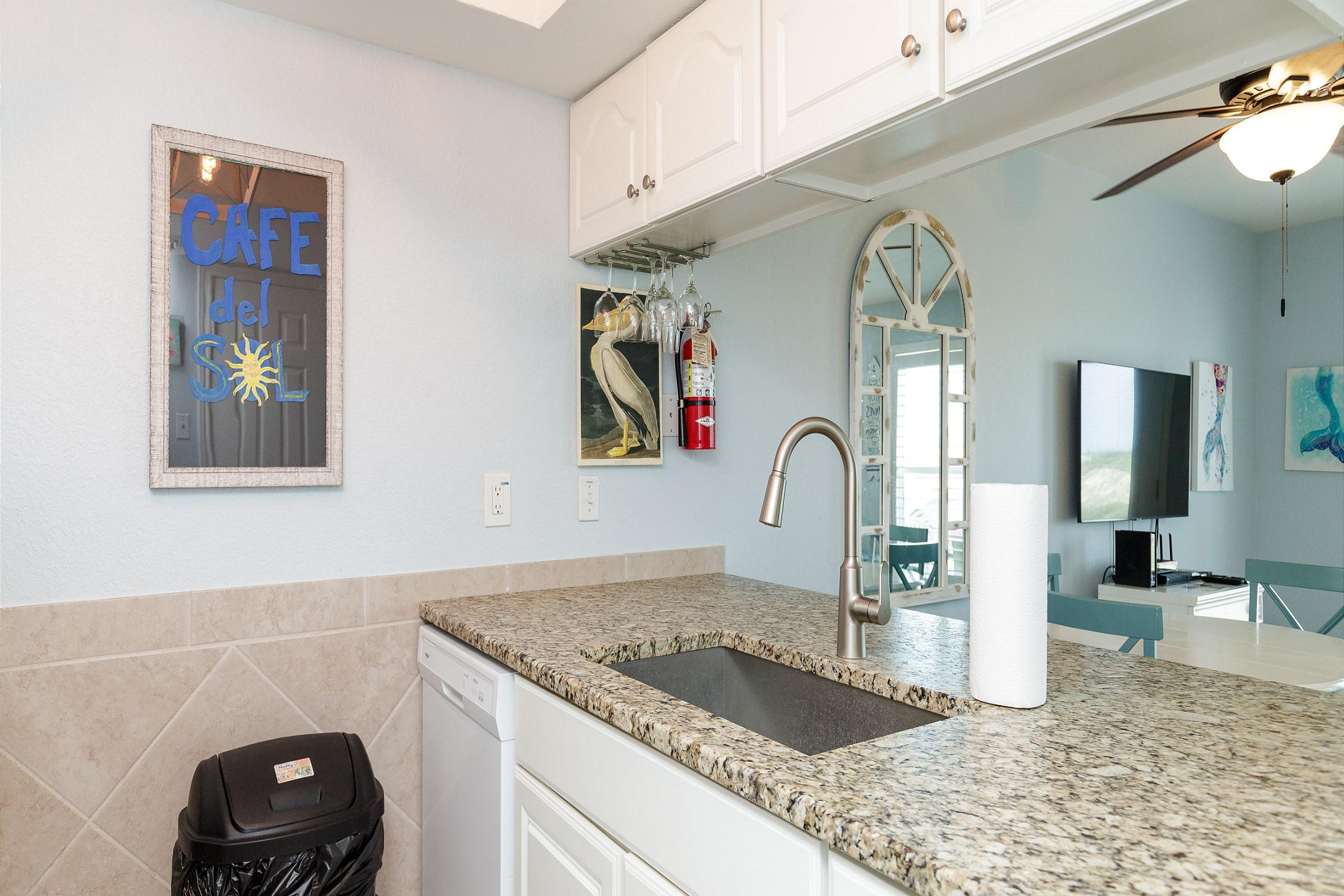 Experience culinary charm in this cozy vacation rental kitchen