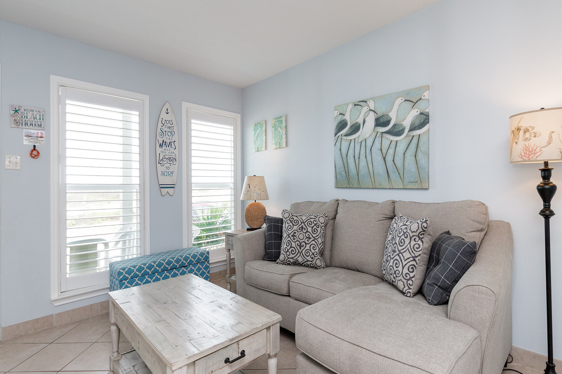 Bright and airy living space with natural light