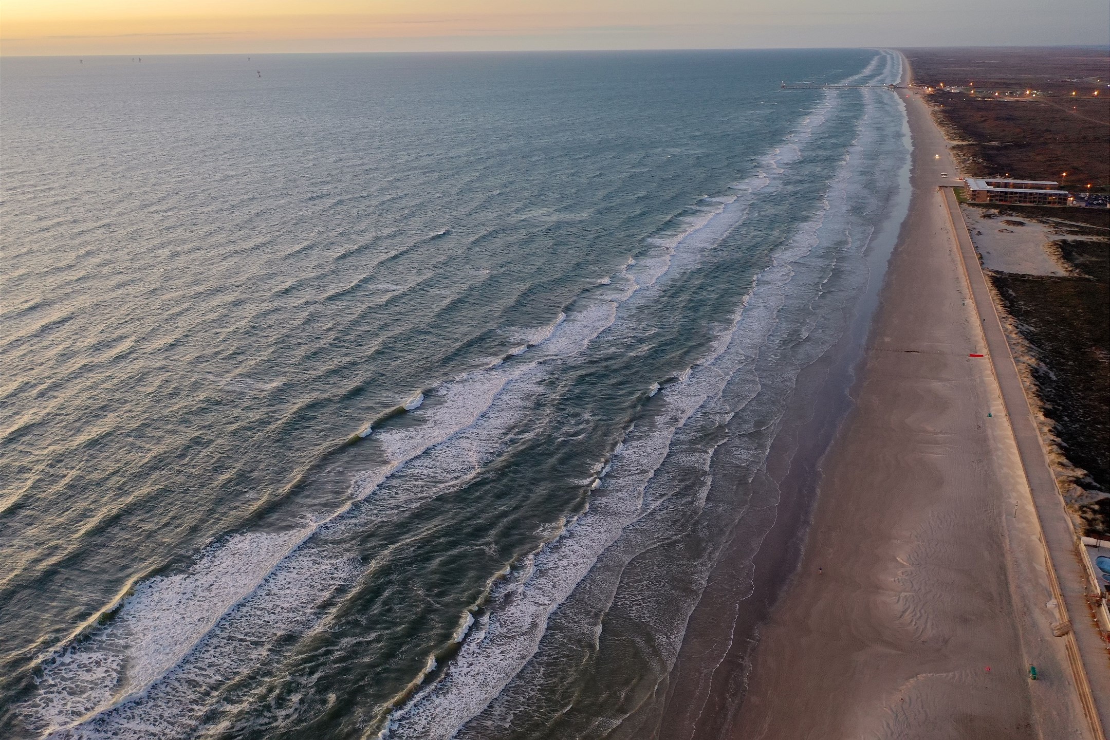 Miles of windswept Texas beaches