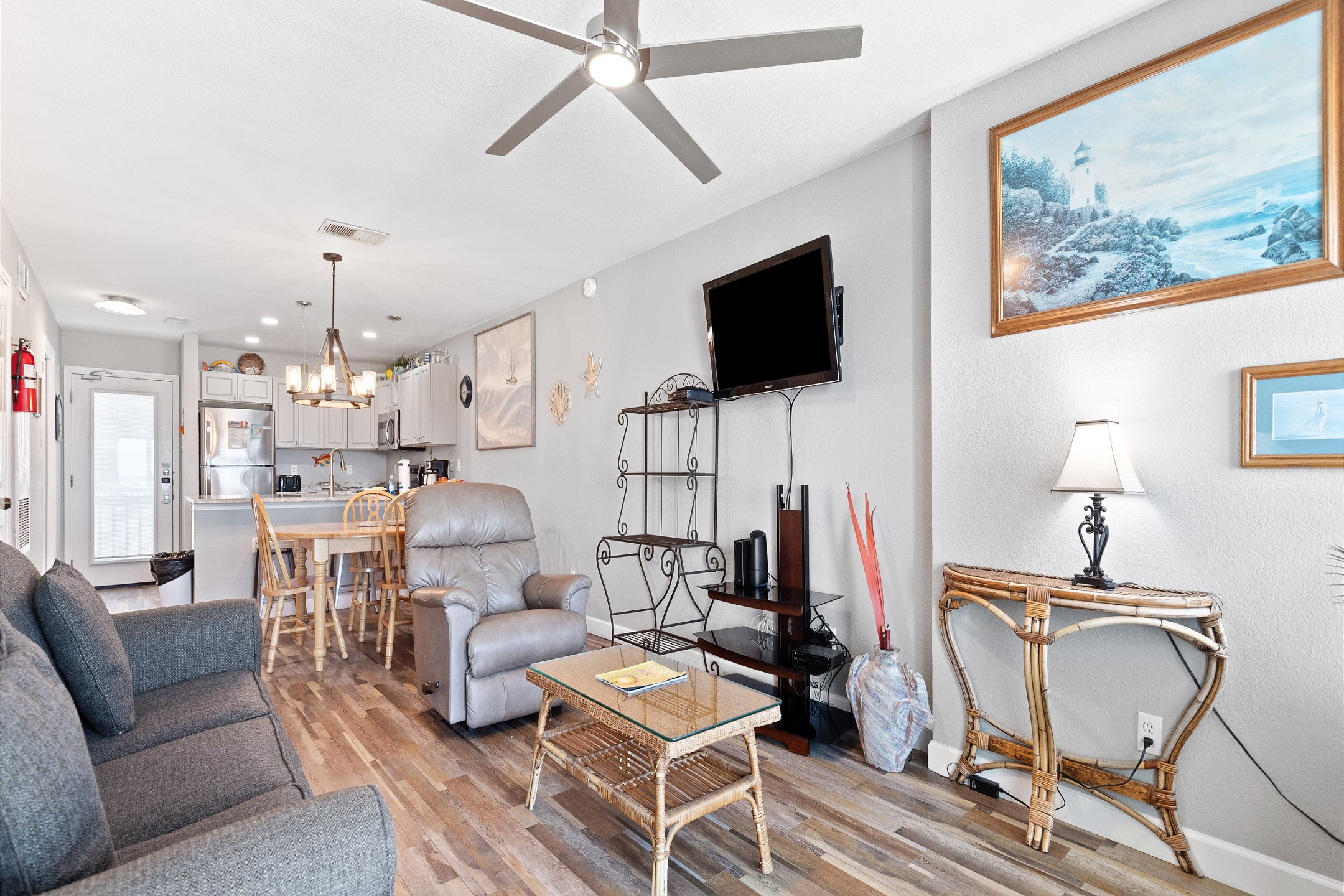 Bright and airy living space with natural light