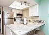 Newly updated fully equipped kitchen with beautiful counter tops 
