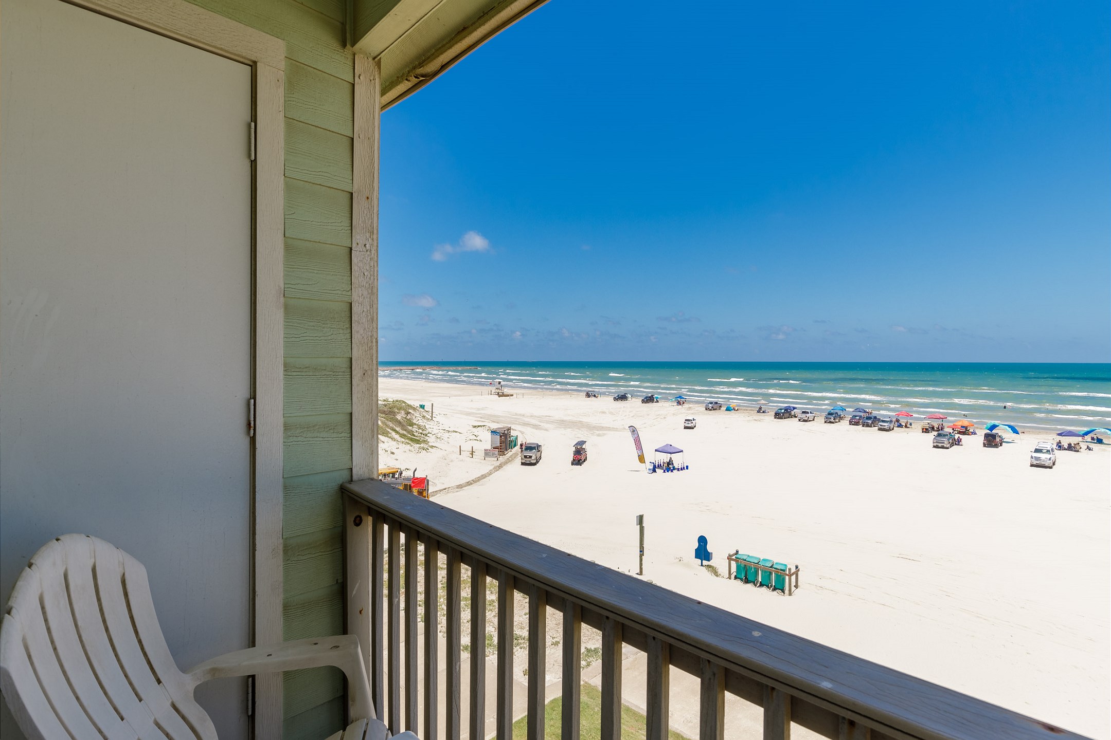 Private balcony off the master bedroom with amazing views 