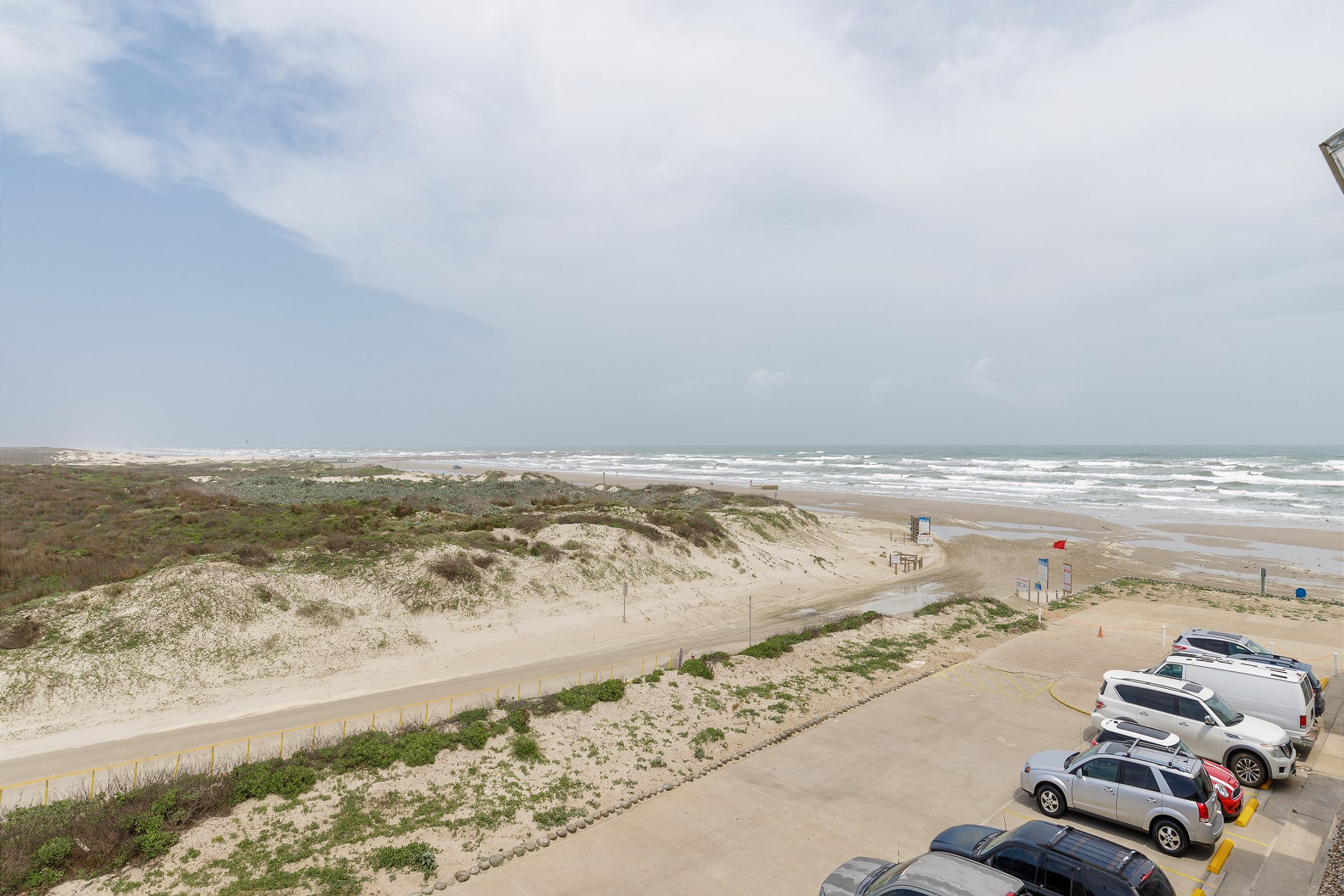 Enjoy the beach view from the master bedroom balcony 