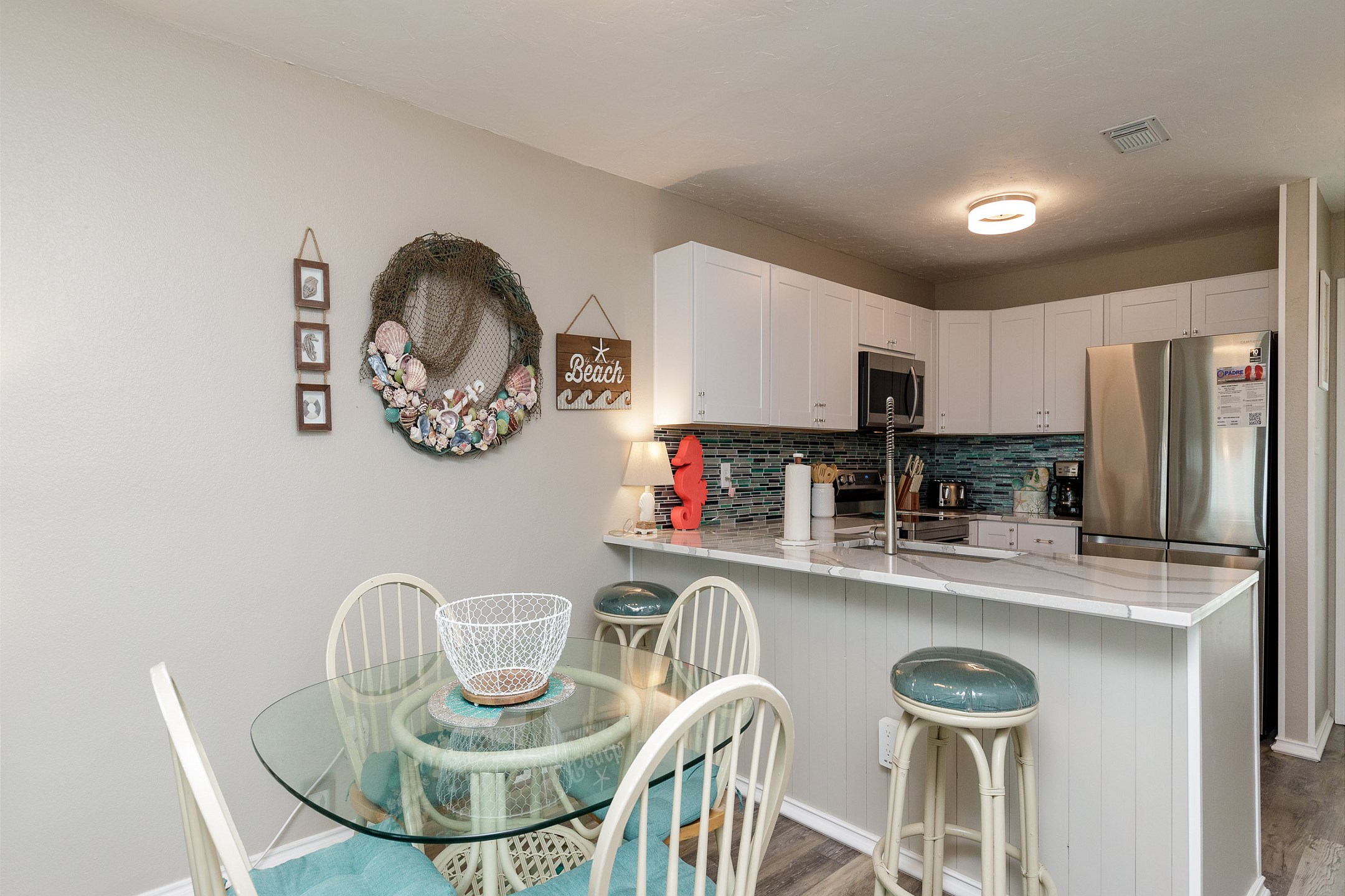 Dining and kitchen area for enjoying meals with loved ones