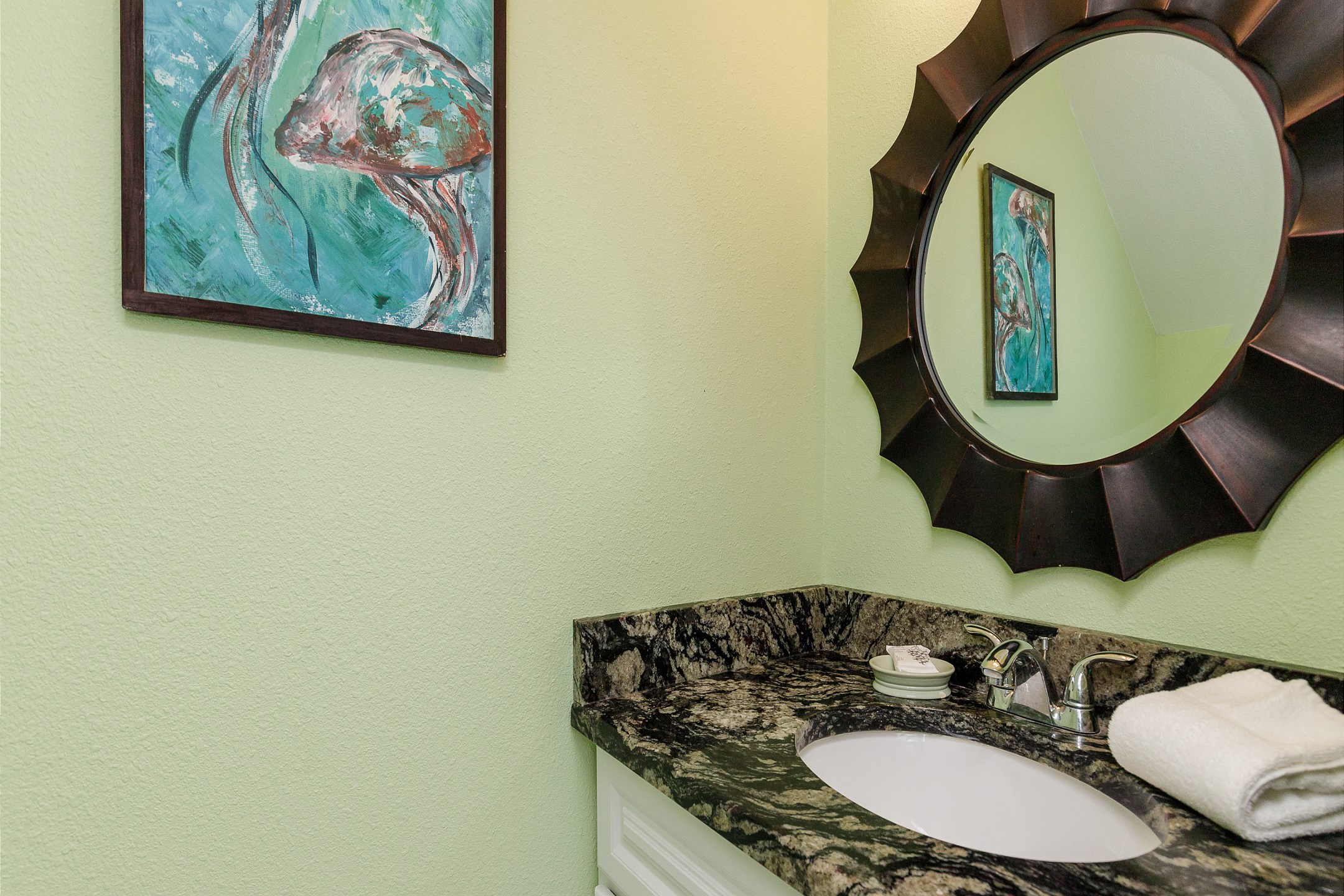 First floor half bathroom