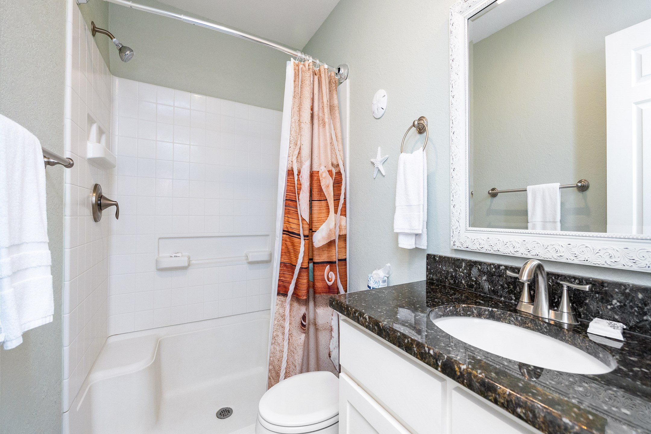 Master bathroom with walk in shower 