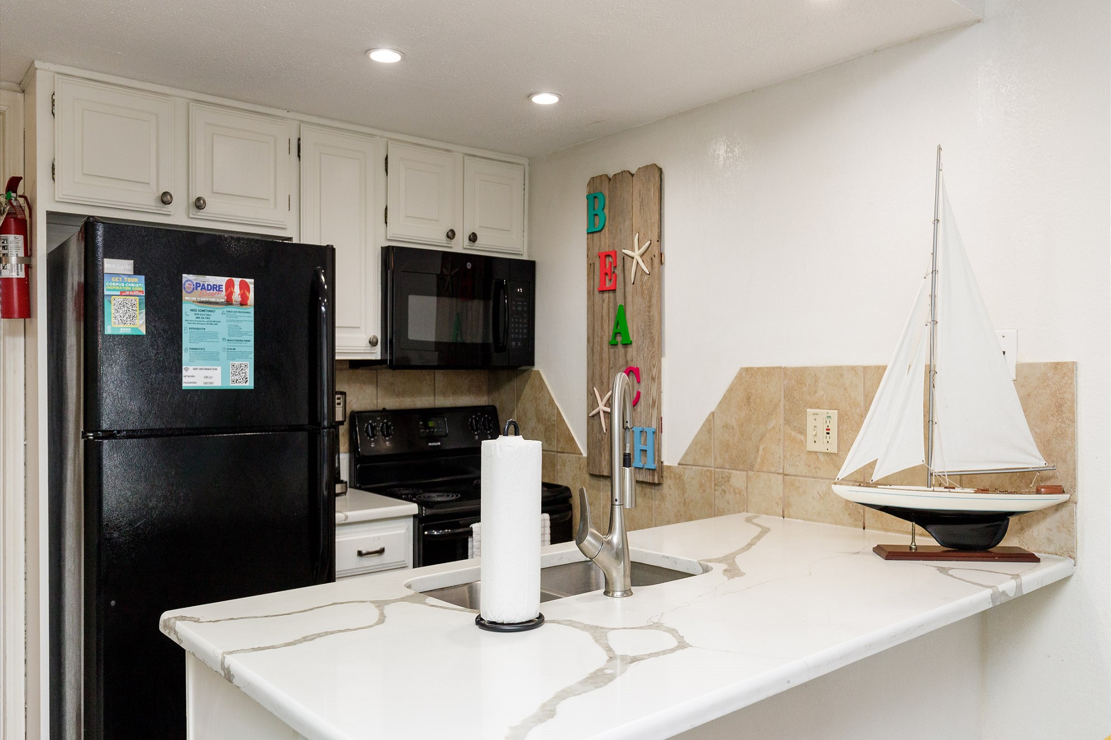 Beautiful kitchen space with plenty of storage 