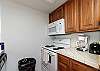Fully equipped kitchen area with 12 cup coffee maker 