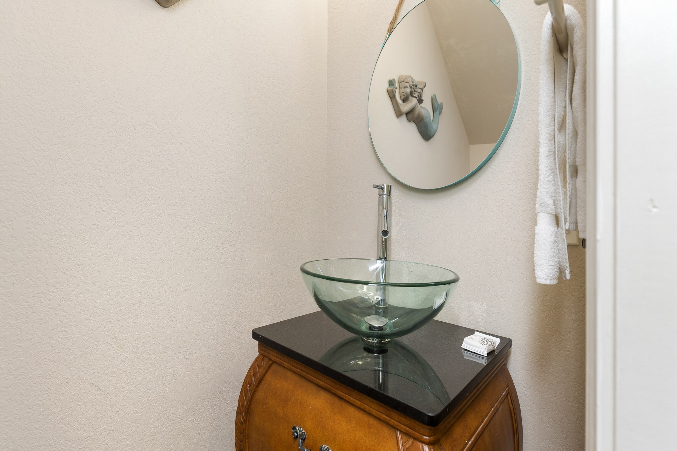 Half bathroom on the first floor