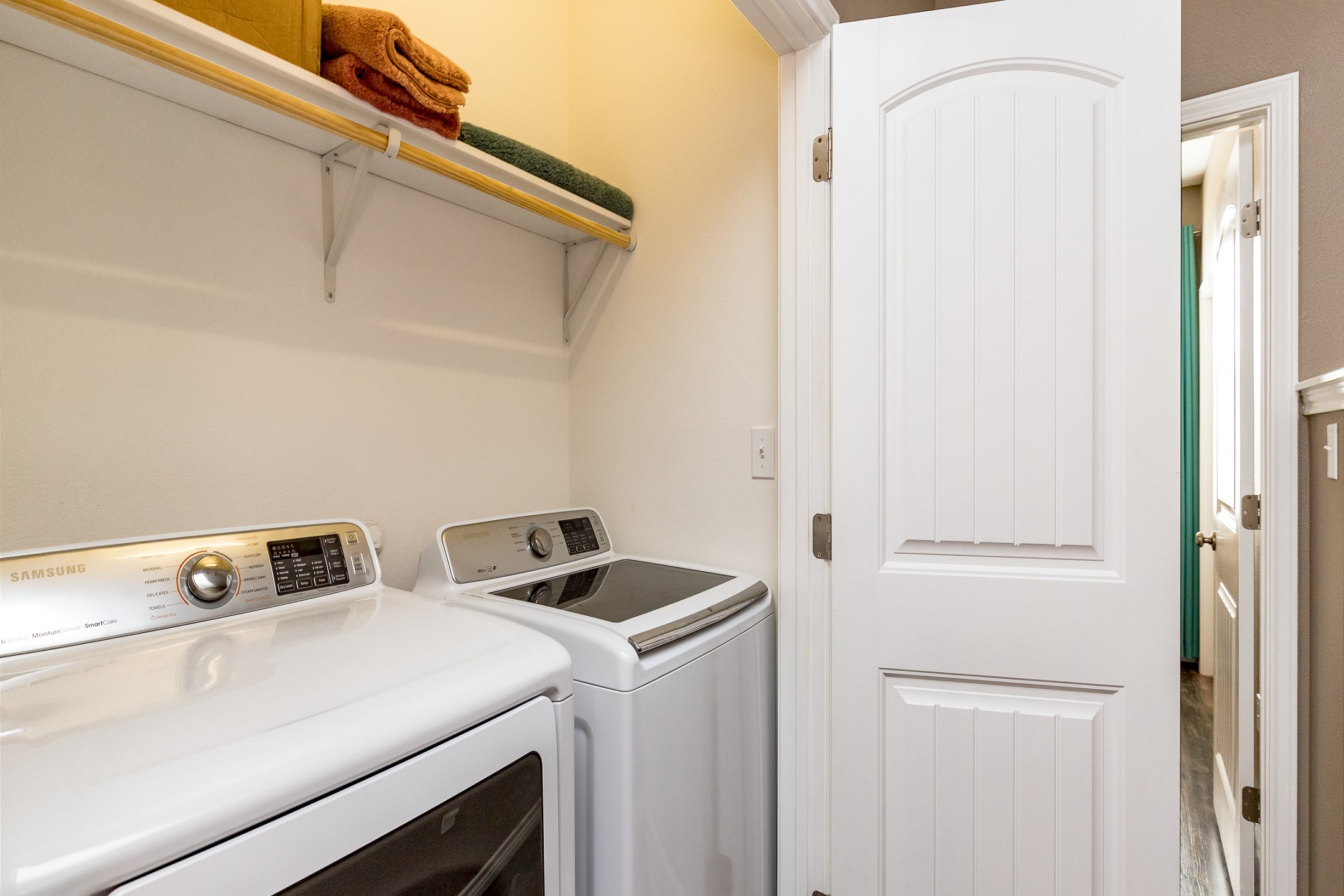 Washer and dryer in property