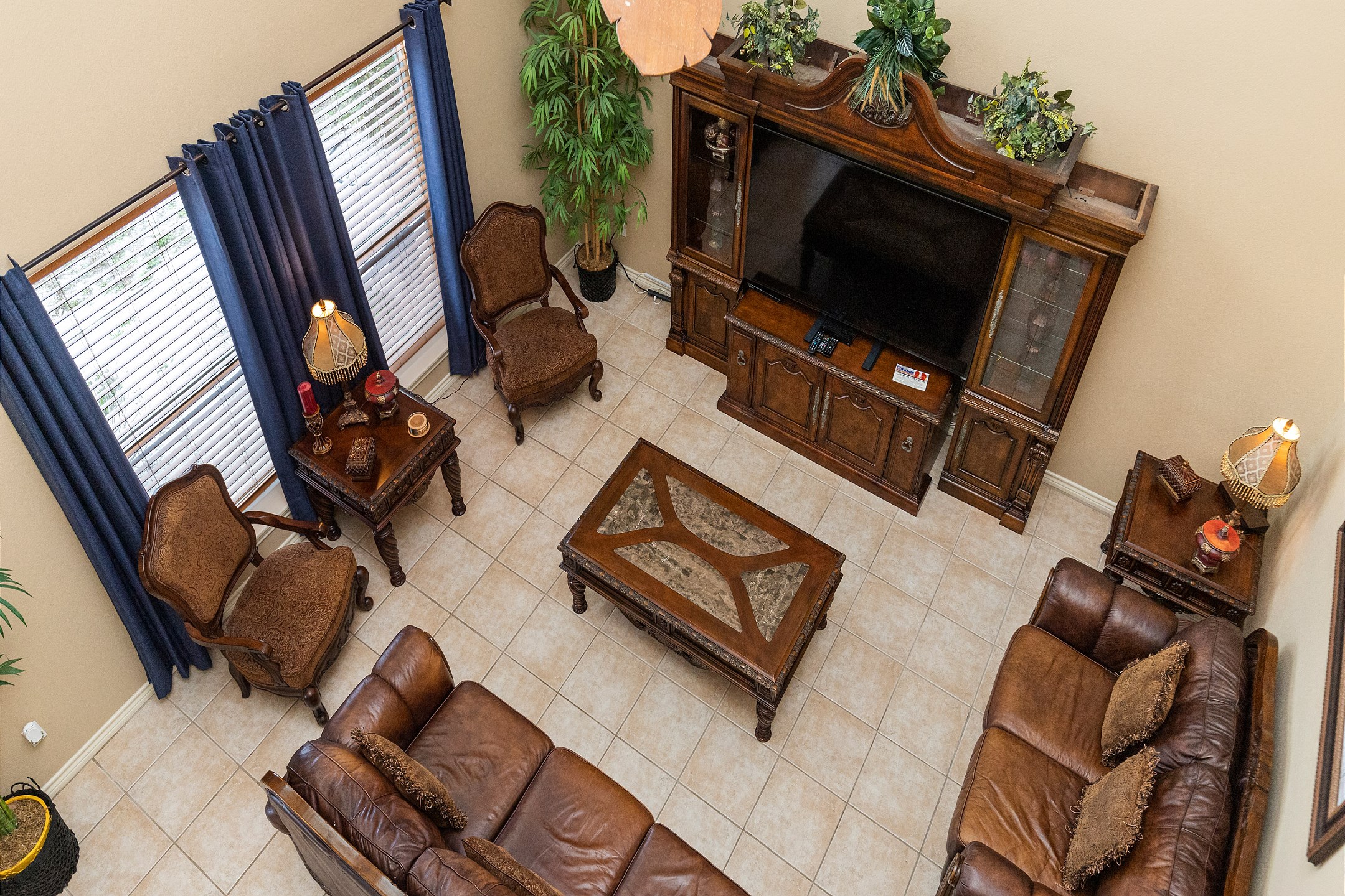 Modern entertainment haven boasting a state-of-the-art flat-screen TV, streaming services, and comfortable lounging options for movie nights