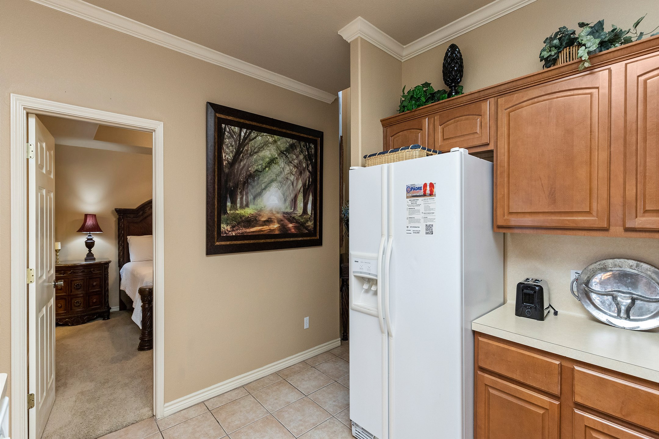 This kitchen is perfect for whipping up quick bites or indulging in culinary adventures during your stay