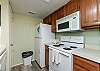 Fully equipped kitchen with ample storage 