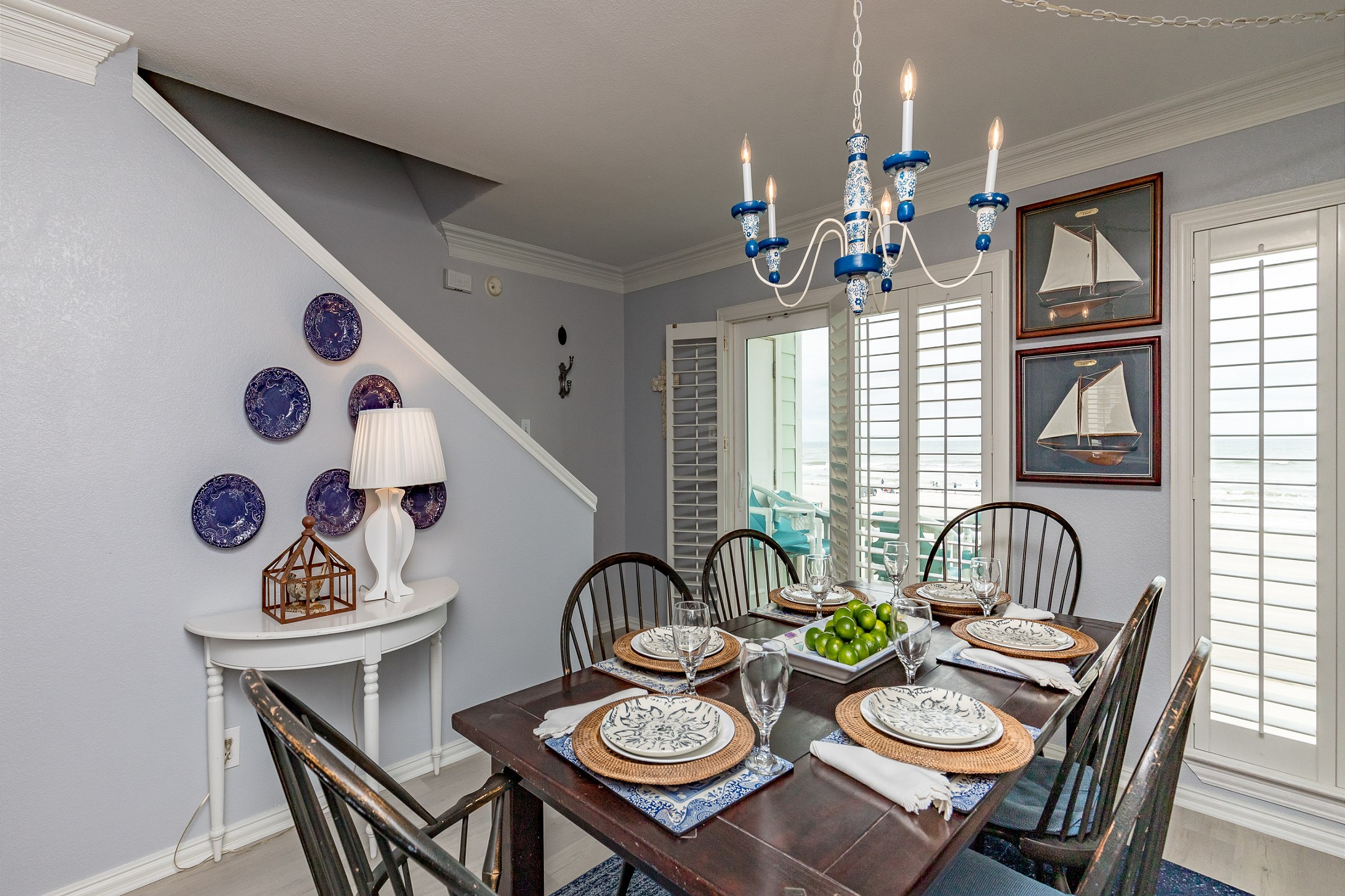 Dining area with plenty of natural light shining in 