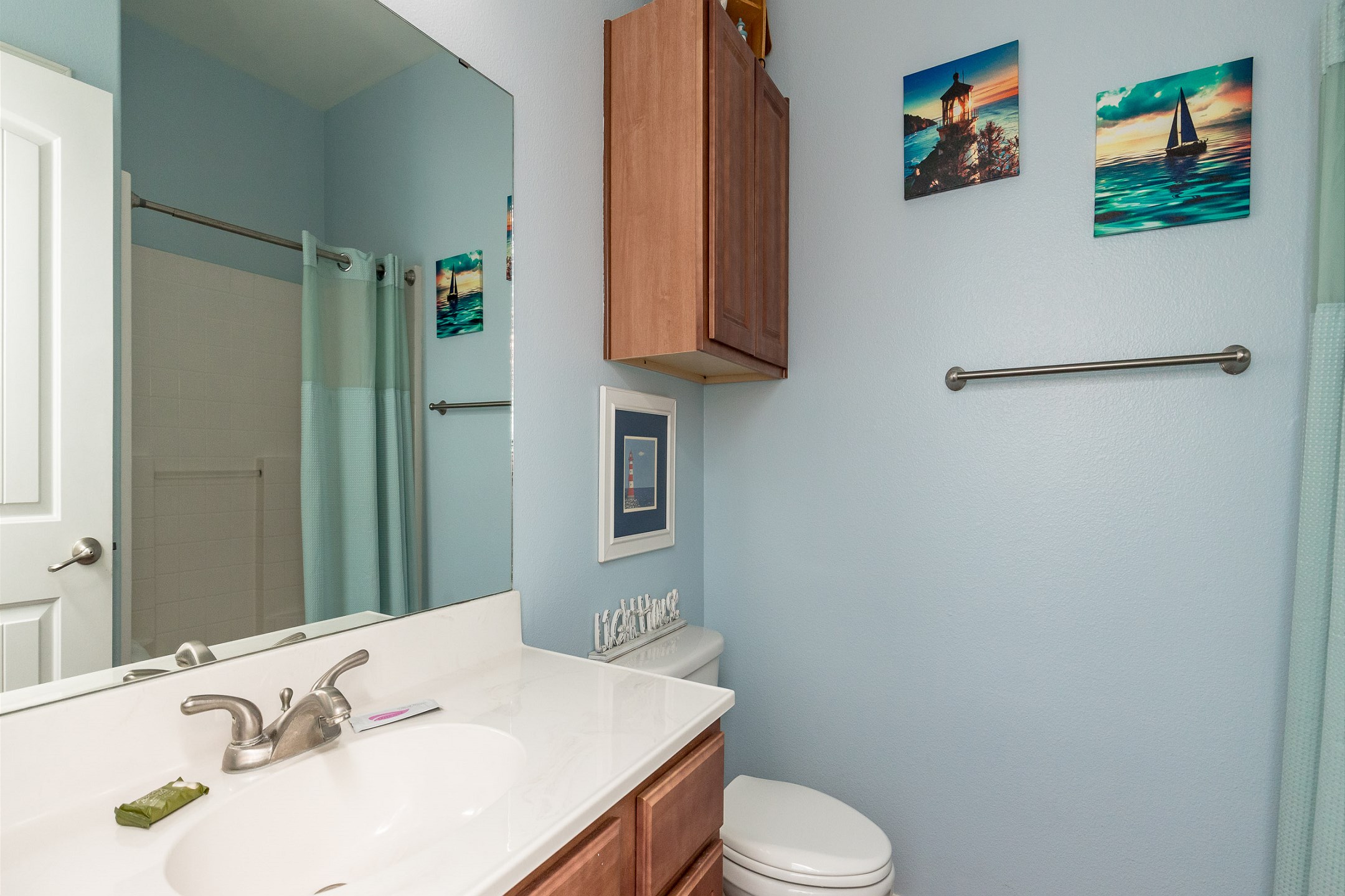 Guest bathroom with walk in shower