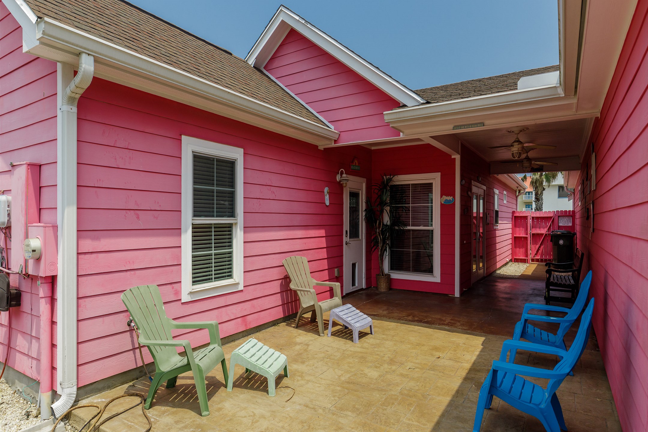 Private patio area for enjoying outdoor time with loved ones