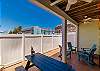Great patio space to eat meals with the family 