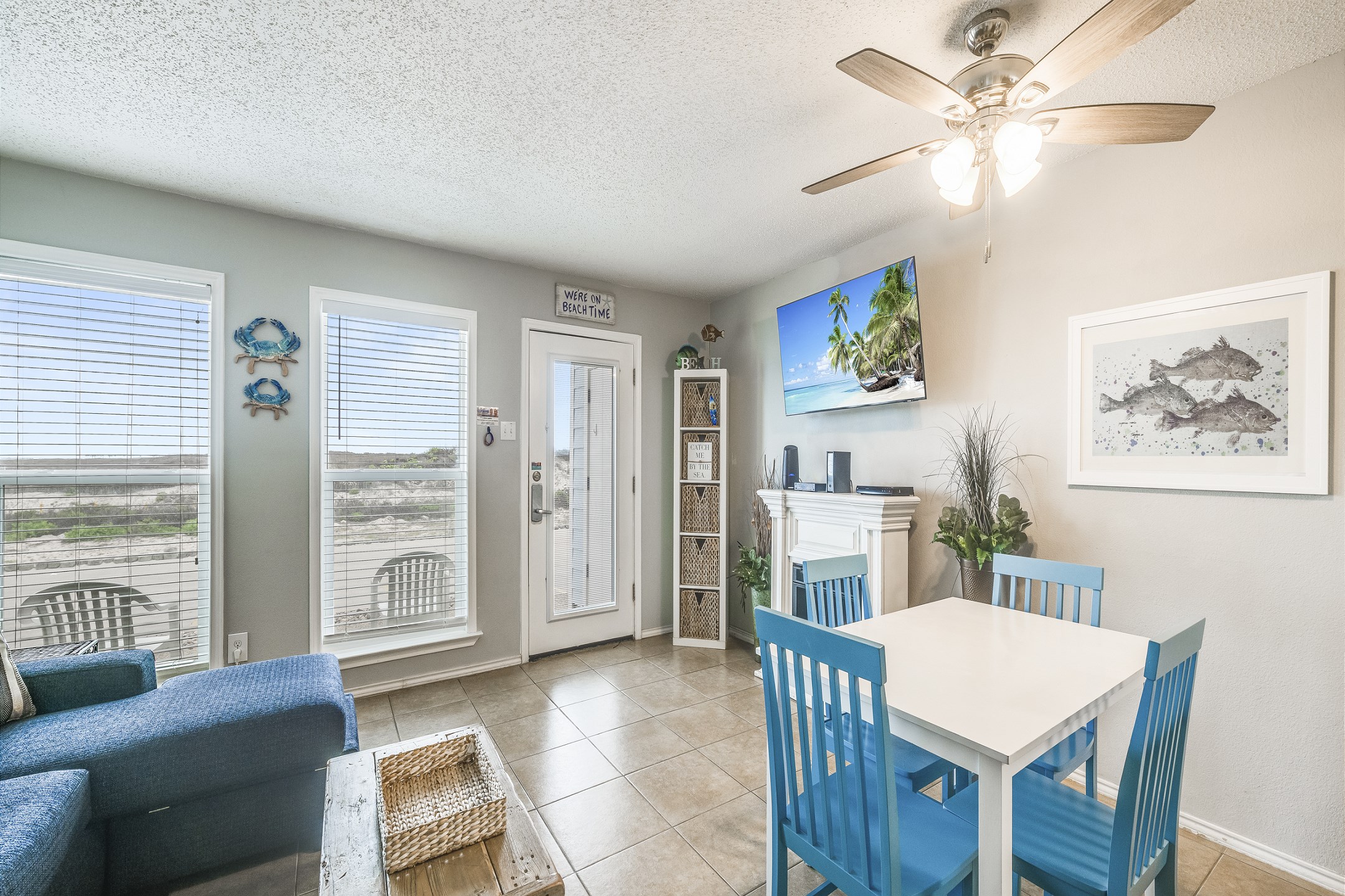 The light and bright layout creates a welcoming atmosphere, perfect for kicking back and enjoying your time away