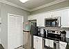 Beautiful kitchen area with 12-cup coffee maker 