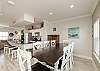 Dining and kitchen area to enjoy game night together 