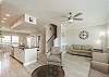 Updated living area with fresh paint and ample space to spread out and enjoy family time 