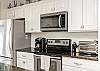 Fully equipped kitchen with Keurig and a 12-cup coffee maker 
