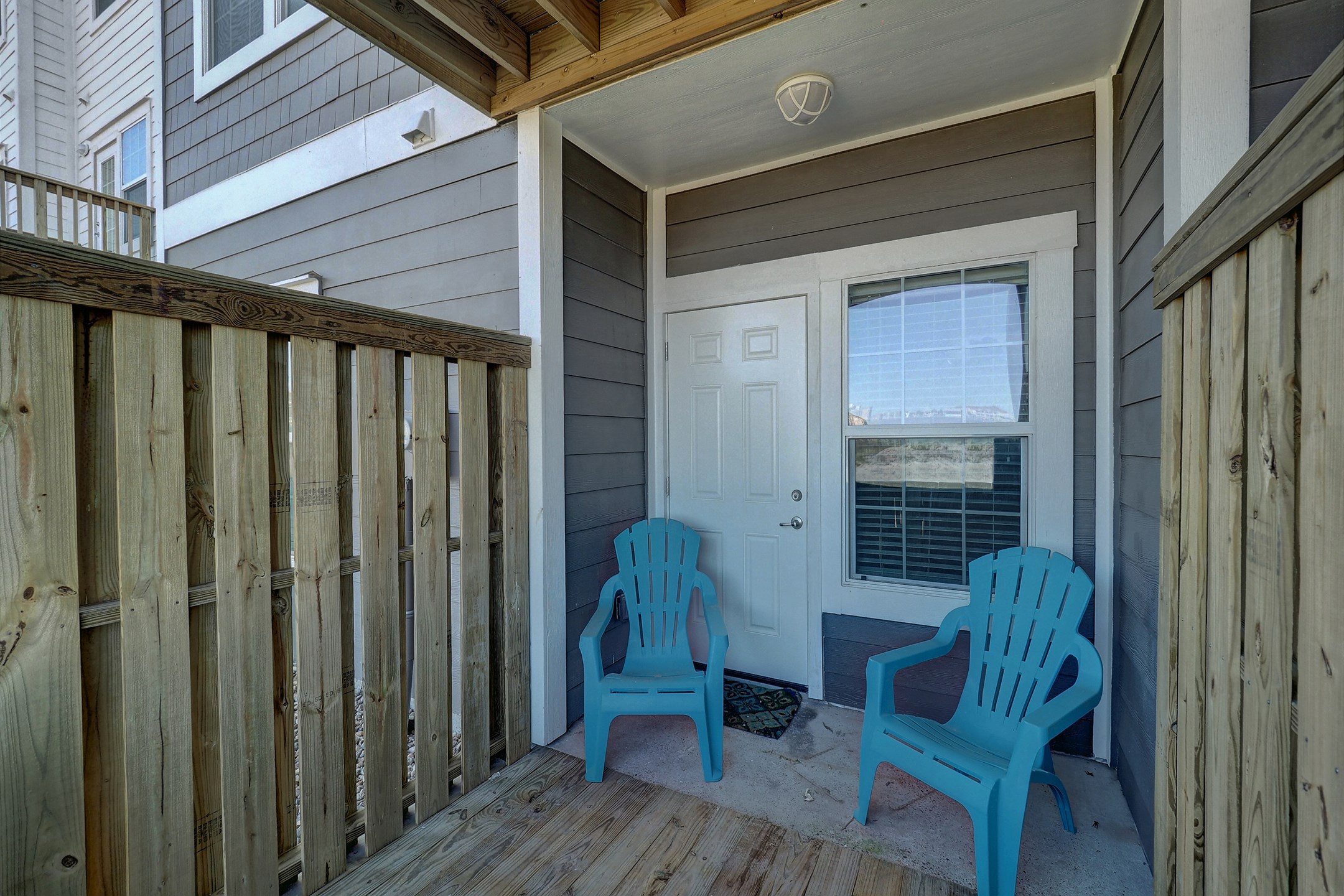 Private patio off first floor master bedroom