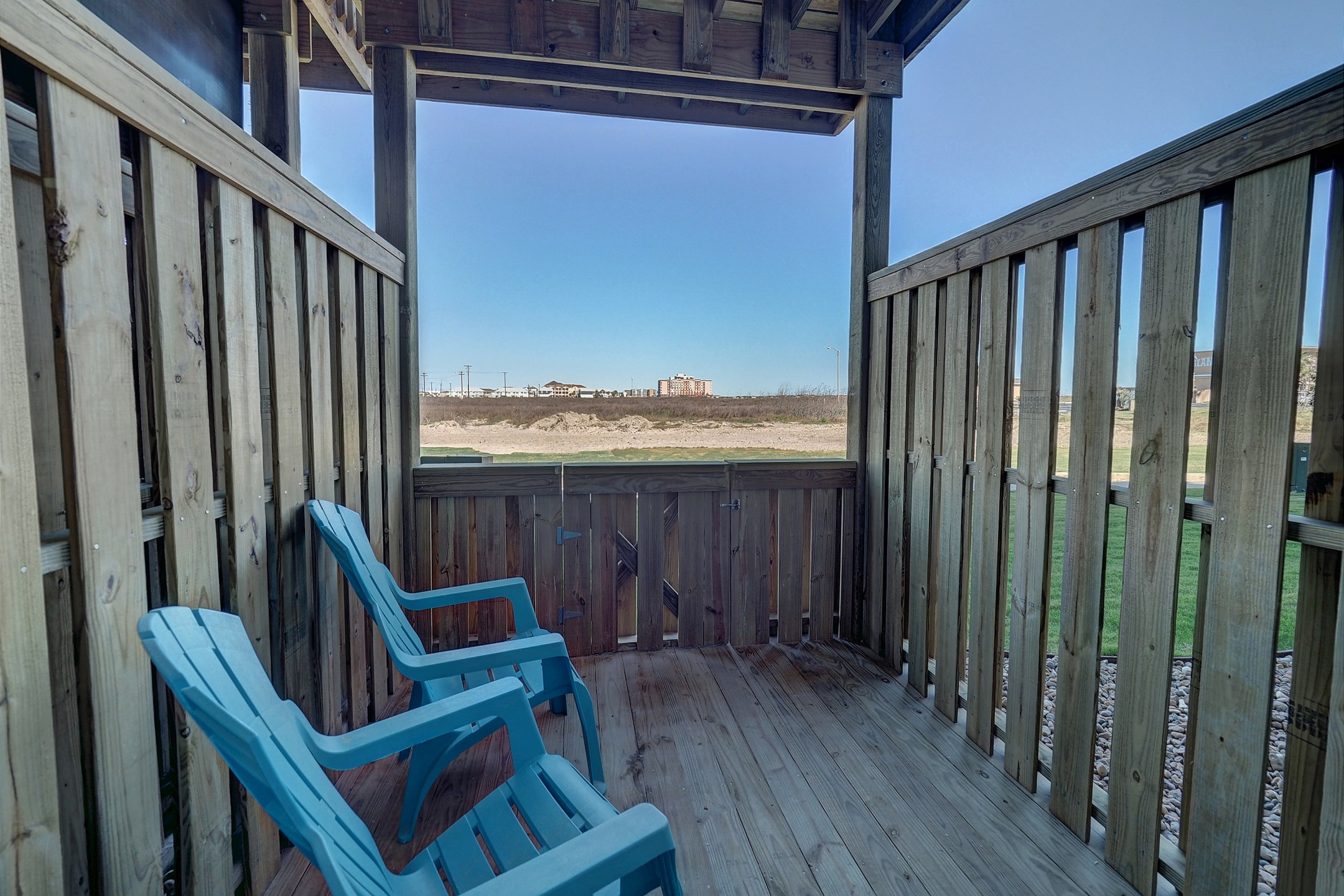 Private patio off first floor master bedroom