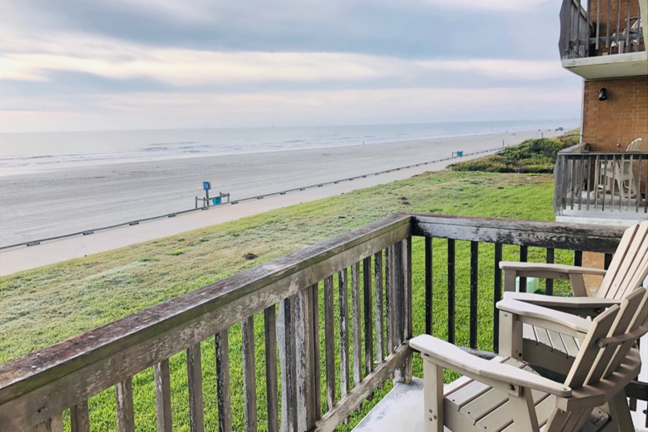 Second floor, beachfront view