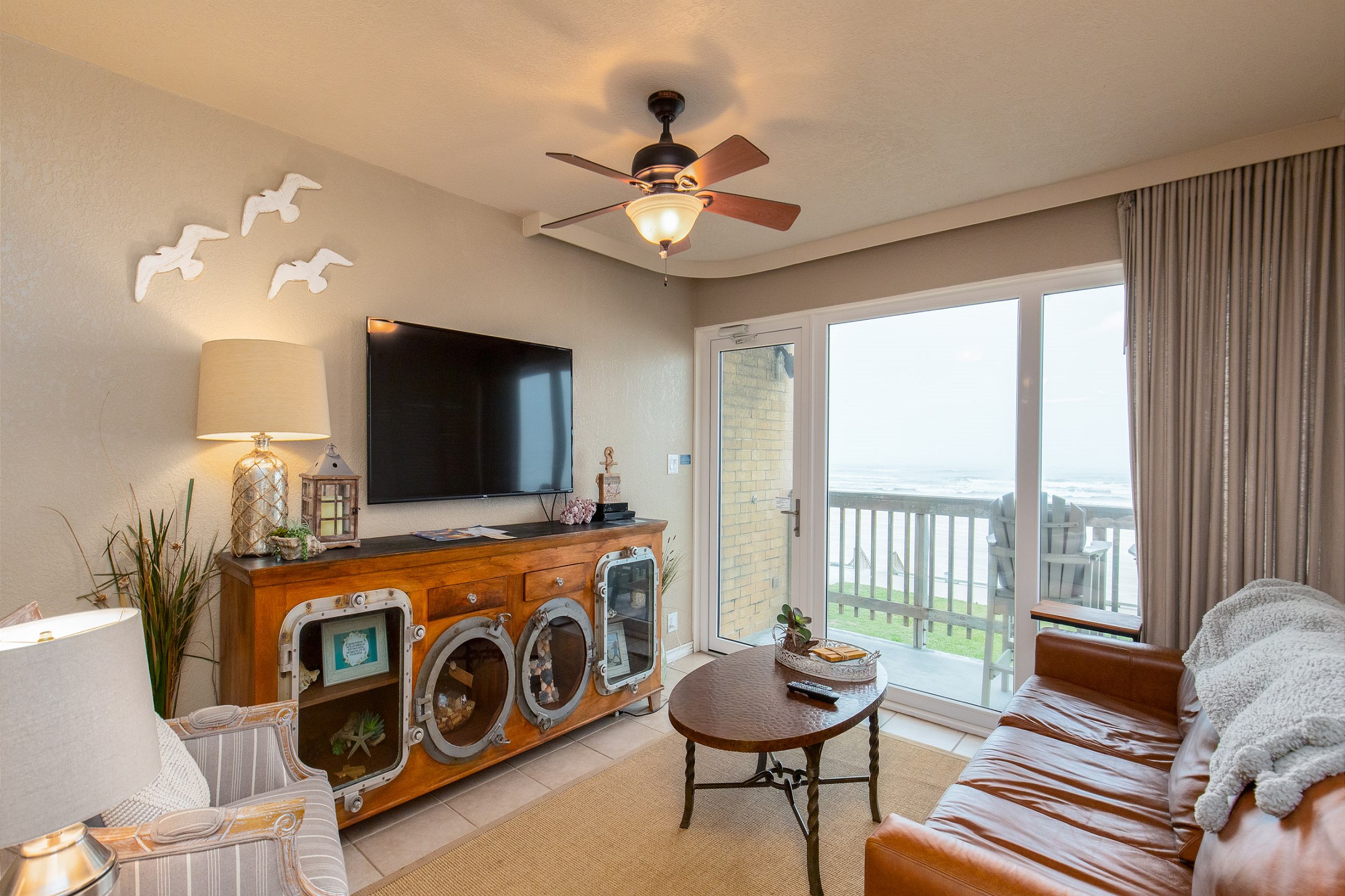 Enjoy one of the best views on the island from your living area