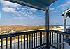 Private balcony off the master bedroom with a great view 