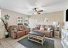 Great living space with coastal vibes to relax in 