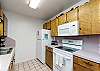 Kitchen area with 12-cup coffee maker 