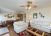 Spacious living and dining area