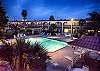 Amazing pool view at night