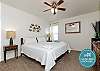 Master bedroom with a new king size bed