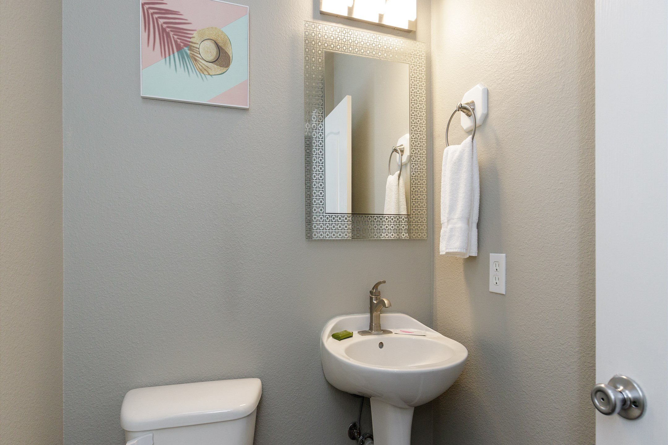 First floor half bath