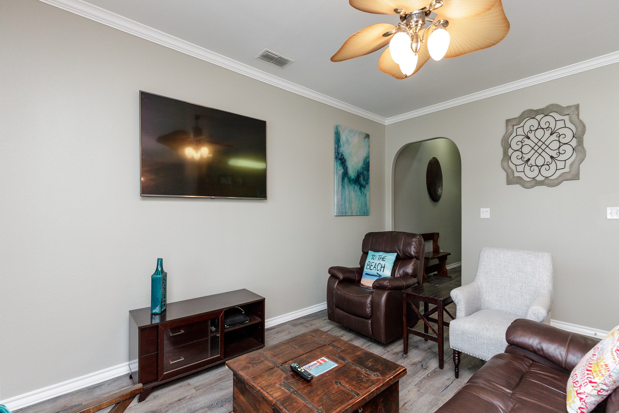 Open concept living area with ample natural light 