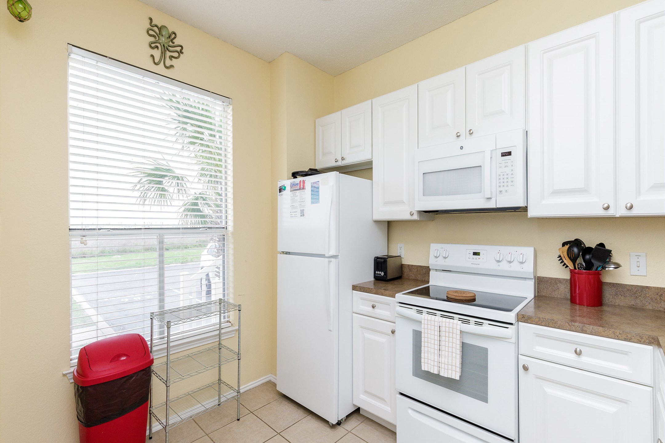 This kitchen is perfect for whipping up quick bites or indulging in culinary adventures during your stay