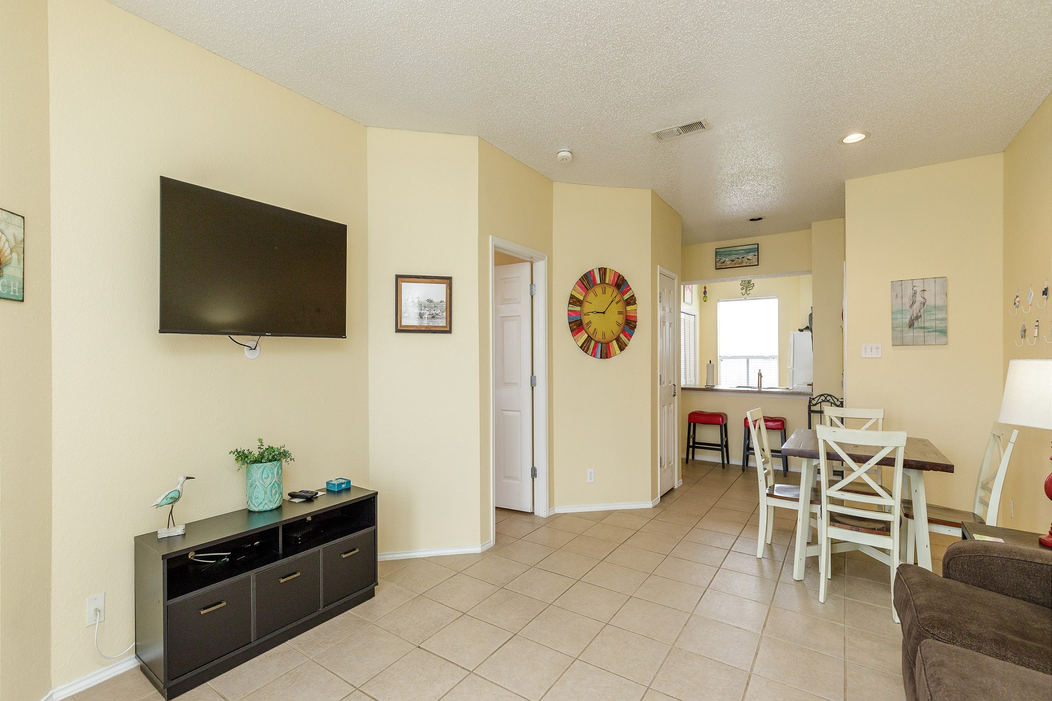 Bright and airy living space with natural light